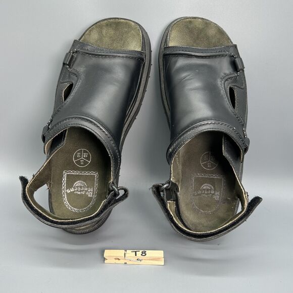 Dr. Martens Vintage Mens Size 12 Black Shoe Leather Sandal Hook and Loop Slip On main image 6